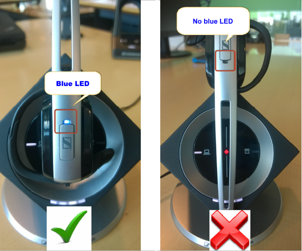 DW And SD Series Headsets CORRECT Headset Placement On Charger