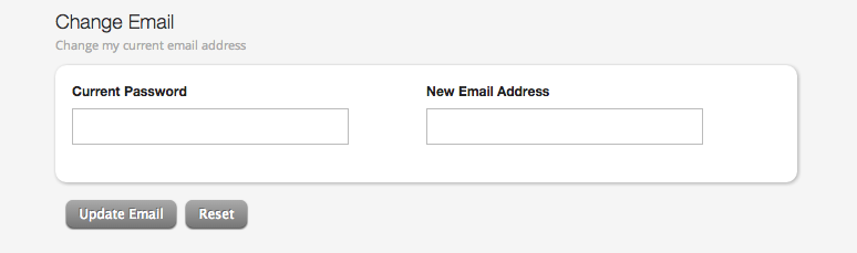 changing email address